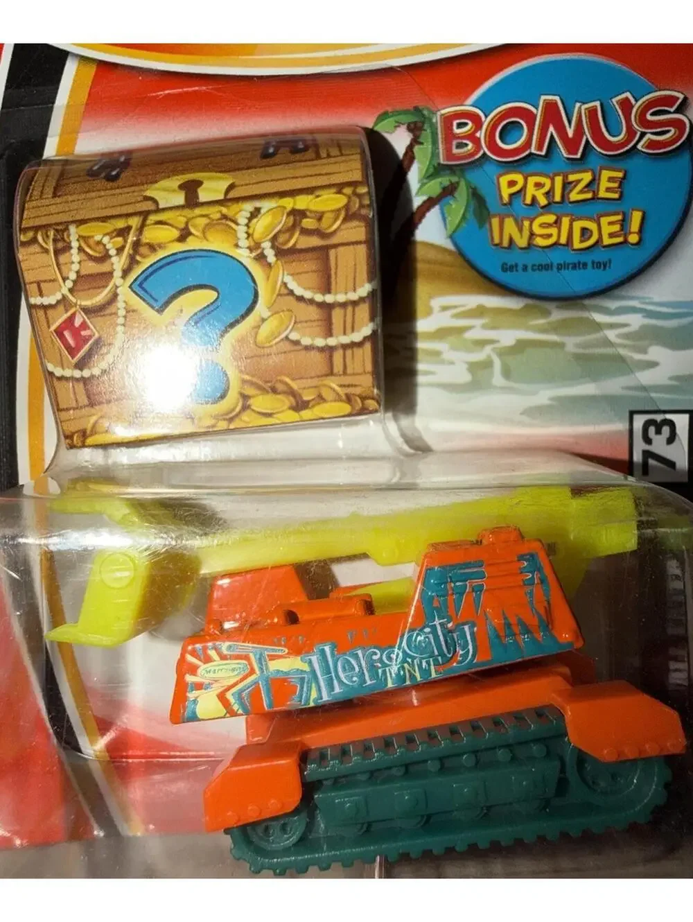 Matchbox 2004 Bonus Prize Inside The Wall Eater #73 Orange And Yellow